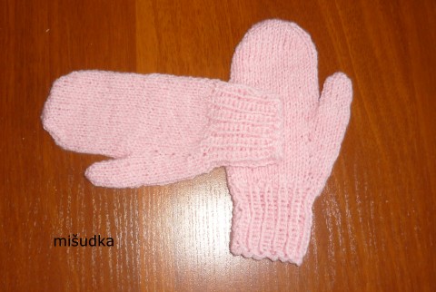 rukavice dětské růžové 5 dětské růžové návleky rukavice ruce příjemné palčáky 