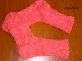růžové ponožky 38 - délka24-25cm