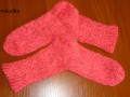 růžové ponožky 39 - délka 25-26 cm