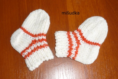 dětské ponožky  118 - délka 11-12cm červené dětské ponožky nohy příjemné 