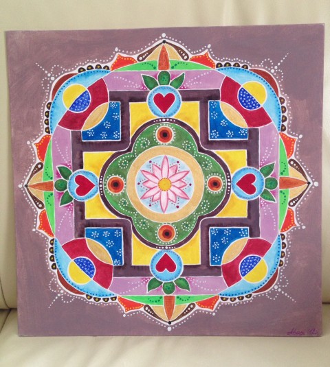 Barevná mandala velká čtverec kruh obrazy barvy ochrana ornamenty inspirace umění mandaly geometrické tvary nabíjet 