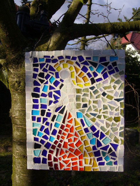 mozaikový obraz Sen 19x23cm skleněné střepy 