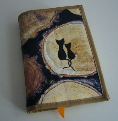 Obal na knihu - kočka originální dárek kočka obal kniha sova autorský kapsa jediný 