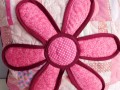 Polštář - patchwork s květinou
