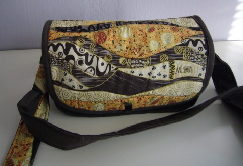 Jako od Klimta - kabelka kabelka dárek patchwork bavlna autorská módní originál praktická jediná klimt 