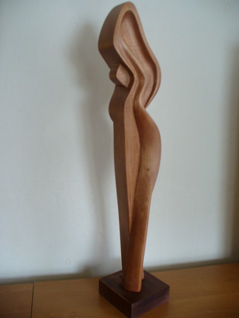 OXA dřevo moderní žena abstrakce 