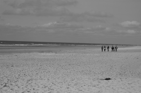Beach I fotografie černobílá 