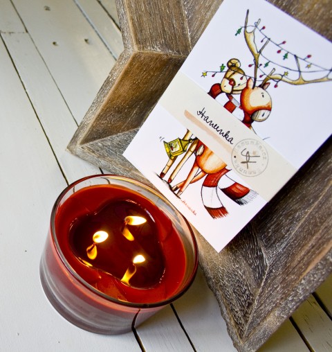 Sada pohledů - Hanunka 2015 pohlednice vánoce dopis ježíšek 