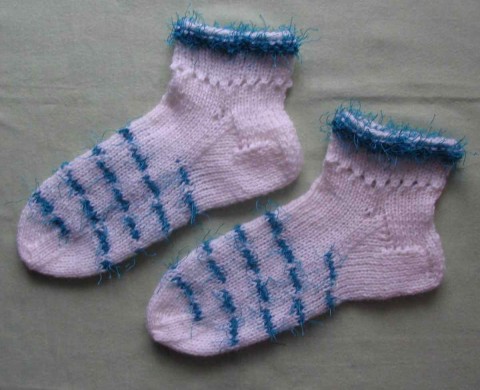 Ponožky vel 32/33 dárek dáreček pletené ponožky slušivé na nožky 
