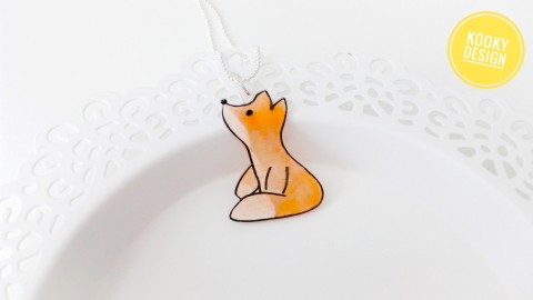 Náhrdelník s lištičkou náhrdelník liška lištička lišky lištičky 