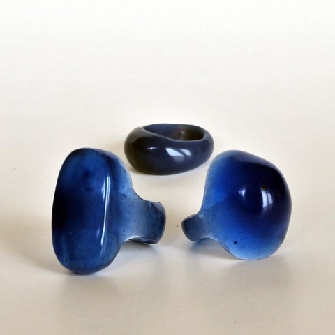 Prsteny - NEBESKÉ šperk prsten modrá elegantní sada modré prsteny 