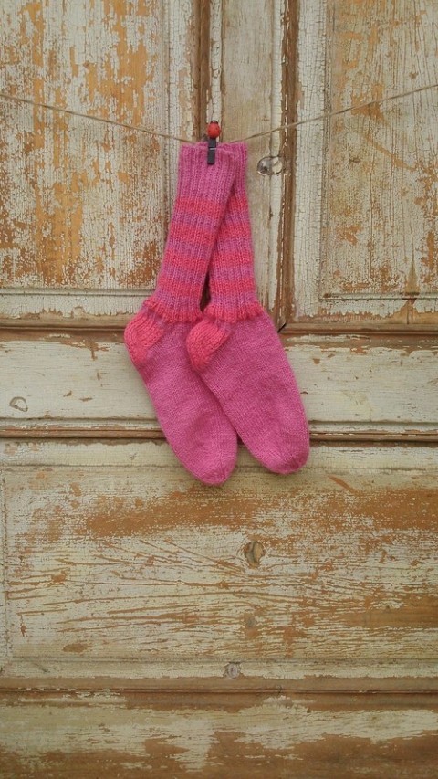 Ponožky pletené zima podzim ponožky 