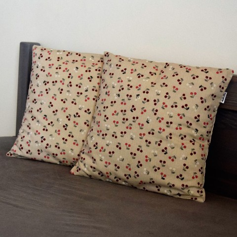 Povlak na polštářek - třešničky domov bavlna byt dekorativní polštář povlak venkov bytový textil 