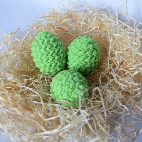 Zelené vajíčko - seledyn dekorace velikonoce háčkované vajíčko 