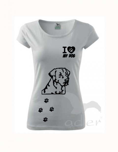 I love my dog - labrador pes triko tričko 