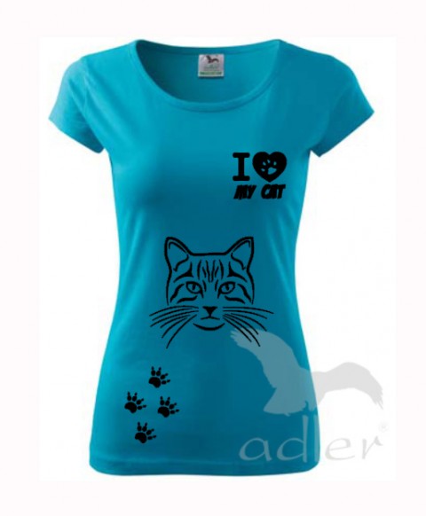 I love my pet - kočka triko tričko domácí mazlíček 