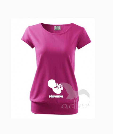 Připojeno triko dítě tričko těhotenské bříško těhotenství břicho 