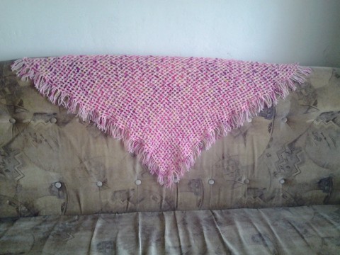 šátek sytě růžový šátek 