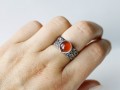 prsten MARION .. oranžový achát