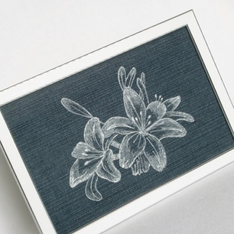 Džínový obrázek - liliový obraz obrázek lilie džínový 