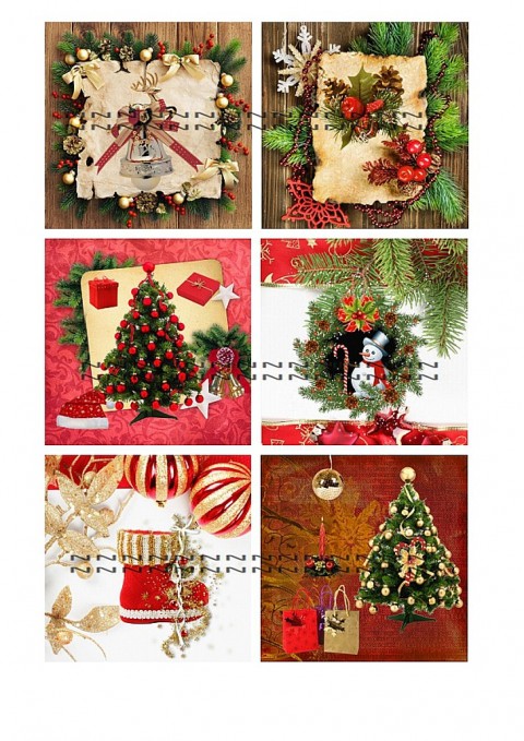 Vánoční bavlněné panely - výběr VS2 bavlněné panely 