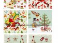Vánoční bavlněné panely - výběr VS4