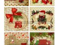 Vánoční bavlněné panely - výběr VS5