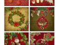 Vánoční bavlněné panely - výběr VS6