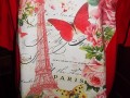 Tričko Červená Paříž