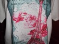 Tričko Růžová Paříž