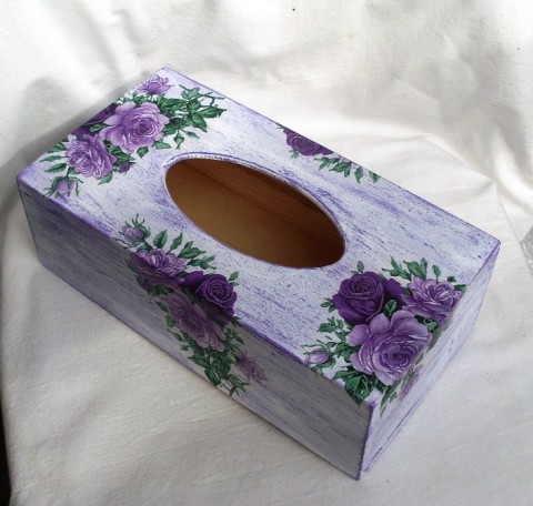 na kapesníky-vintage víc růžičková květina fialová krabička kapesníky krabice květiny zátiší decoupage kytky ubrousek grunterka kapesník ubrousky 