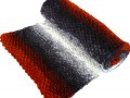 Teplý pletený nákrčník - cihlový