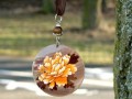 Perleťový náhrdelník - květ