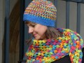 Pletená čepice  - multicolor