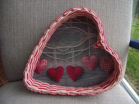 Srdce nejen pro Valentýna II červená srdce dekorace dárek k svatbě 