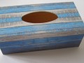 Krabice na kapesníky - Modré dřevo