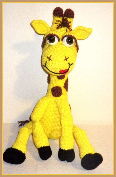 Návod na háčkovanou žirafu Klárku žirafa háčkovaná žirafa žirafka  
