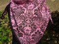 Velký šátek - tapeta pink and black