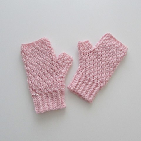 Návleky na ruce, rukavice zima růžová zimní hřejivé návleky rukavice návleky na ruce bezprsťáky pro ženy 