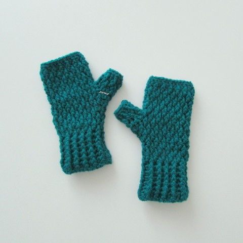 Návleky na ruce, rukavice doplněk zelená zima zimní hřejivé návleky rukavice návleky na ruce bezprsťáky pro ženy 