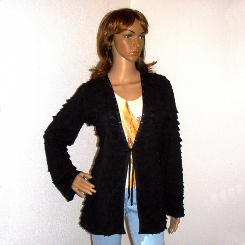 SEZÓNA VOLÁNKŮ - SLEVA svetr svetry kabátek sáčko kardigan bolérko kardigany 