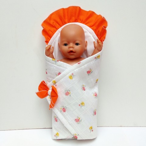 ZAVINOVAČKA PRO PANENKU 40 AŽ 43 CM panenka miminko souprava miminka panenky zavinovačka peřinka oblečky obleček baby born 