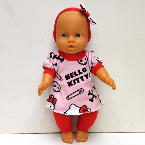 OBLEČEK PRO PANENKU 28 až 32 cm panenka šaty miminko souprava miminka panenky tričko šatičky obleček baby born 43 cm 