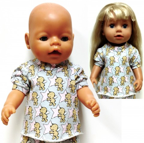 TRIČKO PRO PANENKU BABY BORN 43 cm panenka šaty miminko souprava miminka panenky tričko šatičky obleček baby born 43 cm 