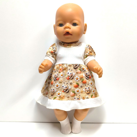 ŠATIČKY PRO PANENKU 40 až 43 cm panenka šaty miminko souprava miminka panenky tričko šatičky obleček baby born 43 cm  ŠATIČKY PRO PANENKU 40 až 43 cm panenka šaty miminko souprava miminka panenky tričko šatičky obleček baby born 43 cm