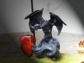Strážce ohně - temný drak - svícen