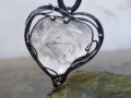 Srdce z ledu...(křišťál) náhrdelník