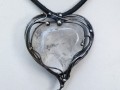 Srdce z ledu...(křišťál) náhrdelník