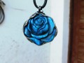 Labradoritová růže... náhrdelník