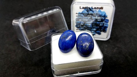 Lapis Lazuli - náušnice chir.ocel 
